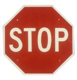 A stop sign