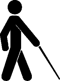 blind person symbol