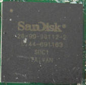 Sansa Fuze chip branded SanDisk