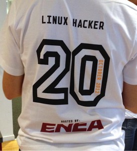 The back of the Enea tshirt