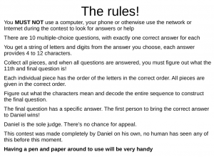 the rules