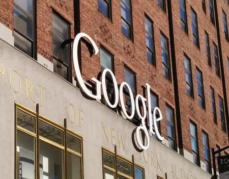 Google offices building logo