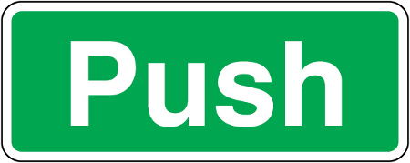 push sign