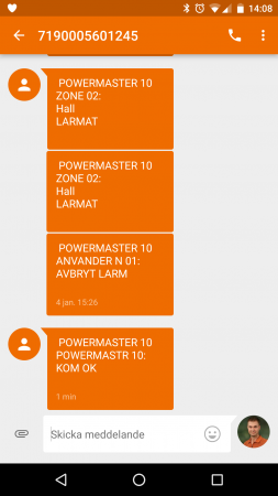 SMS conversation screenshot