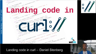 Landing code in curl